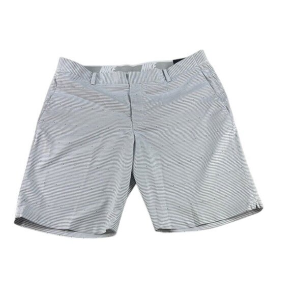 Nike Shorts Golf Slim Fit White & Gray Men's Size 35 - Picture 1 of 8